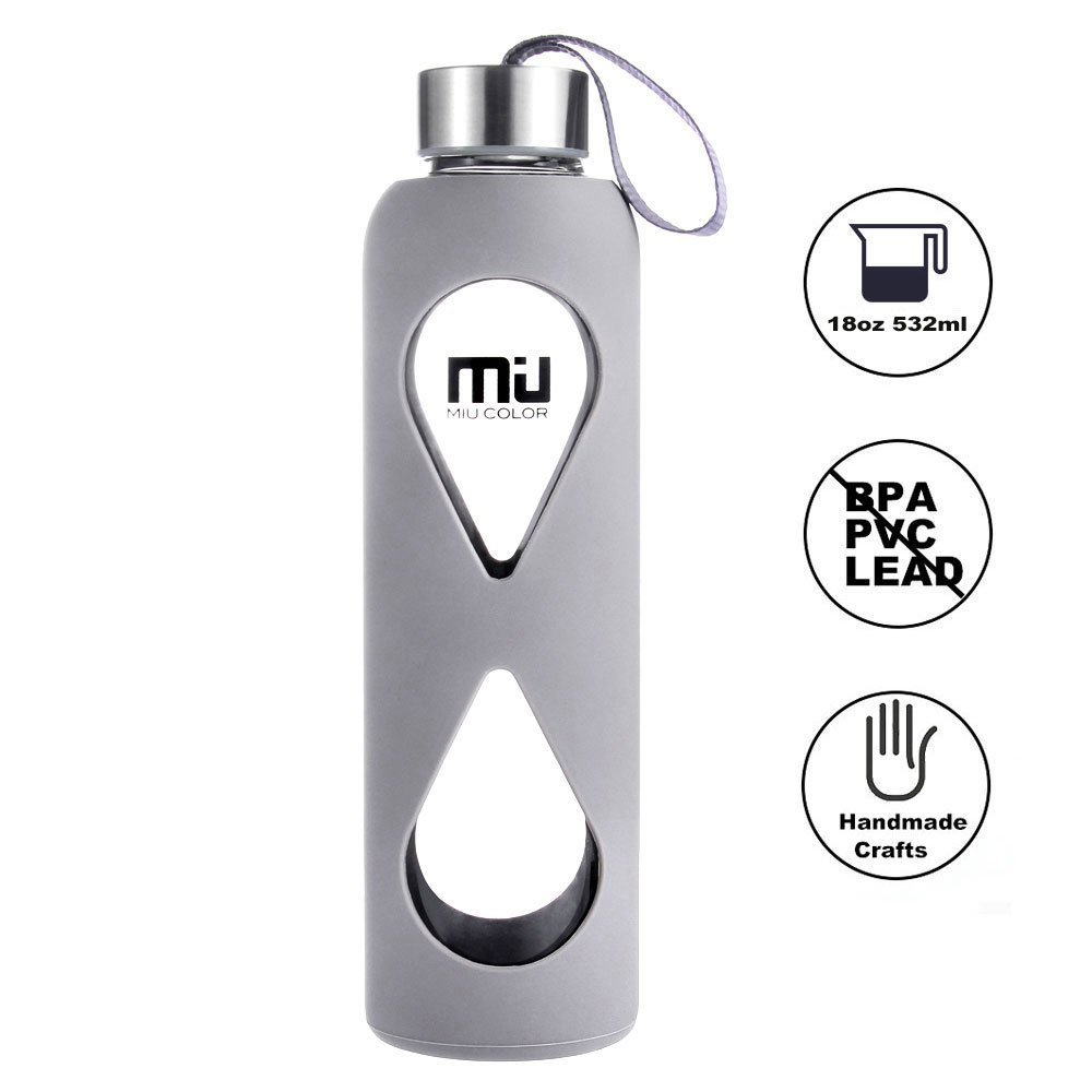 MIU COLOR Glass Water Bottle Review 