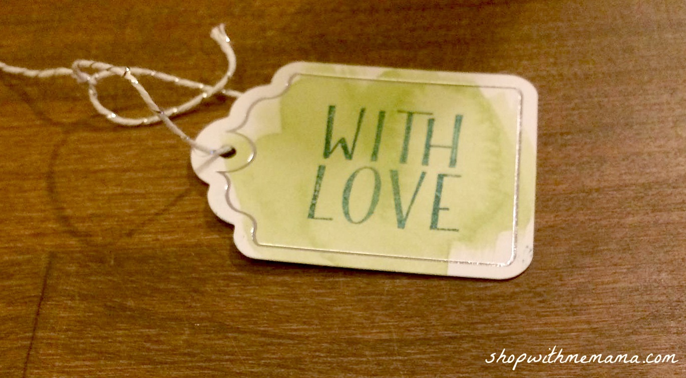 handmade gift tag with love
