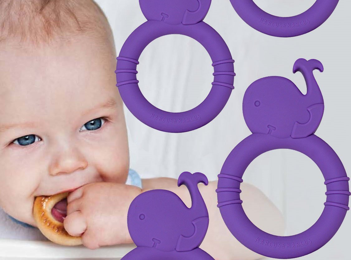 Good Dental Hygiene Starts Early. Marcus & Marcus WILLO THE WHALE Silicone Baby Teether