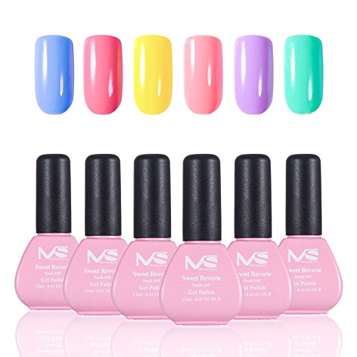 MelodySusie Gel Nail Polish Set, Sweet Reverie 1 Step Nail Gel Kit