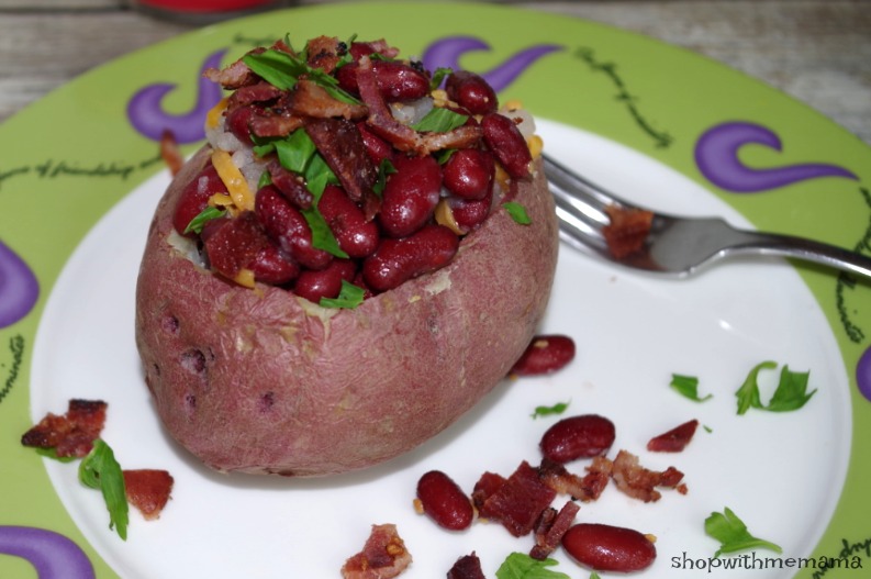 Stuffed Baked Potato With S&W Beans! Easy Meal Idea!