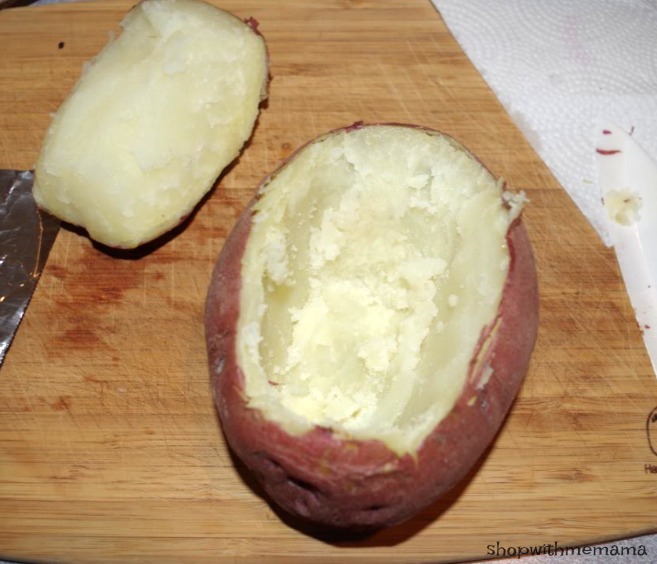 hollowed out potato