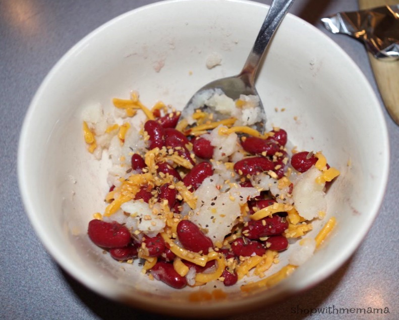 mixing ingredients in a bowl