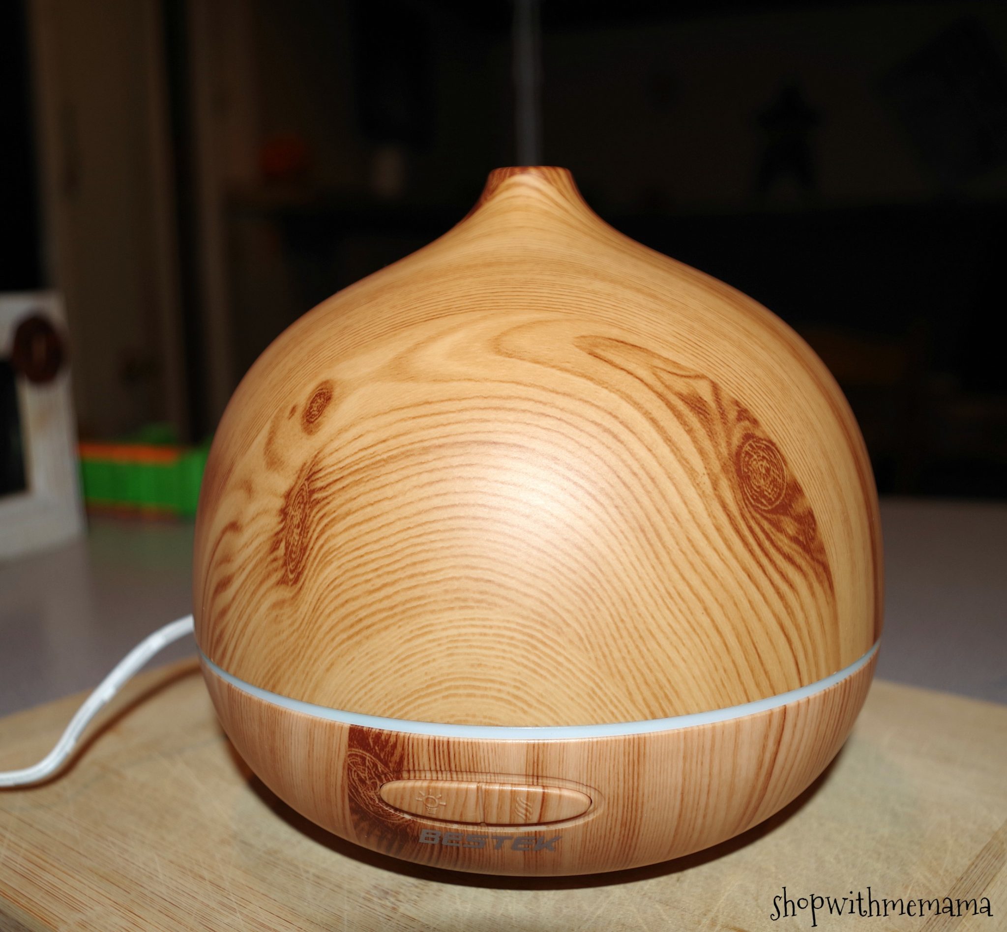 BESTEK Wood Grain Essential Oil Diffuser