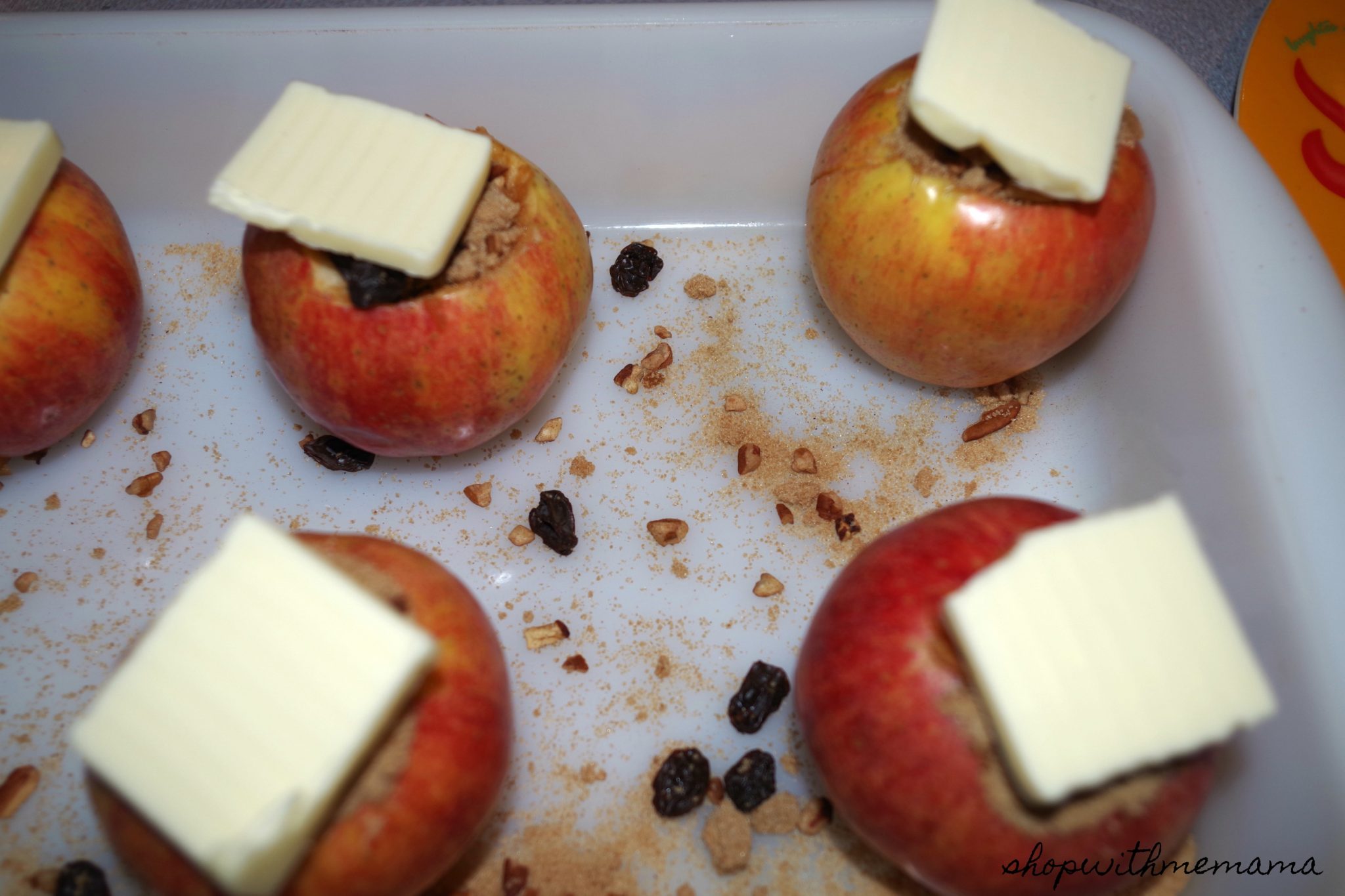 Fried Pork Chops And Stuffed Baked Apples