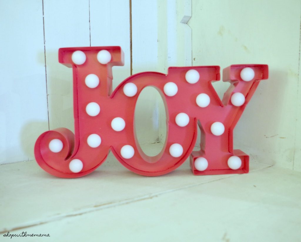 Light Up Joy Sign