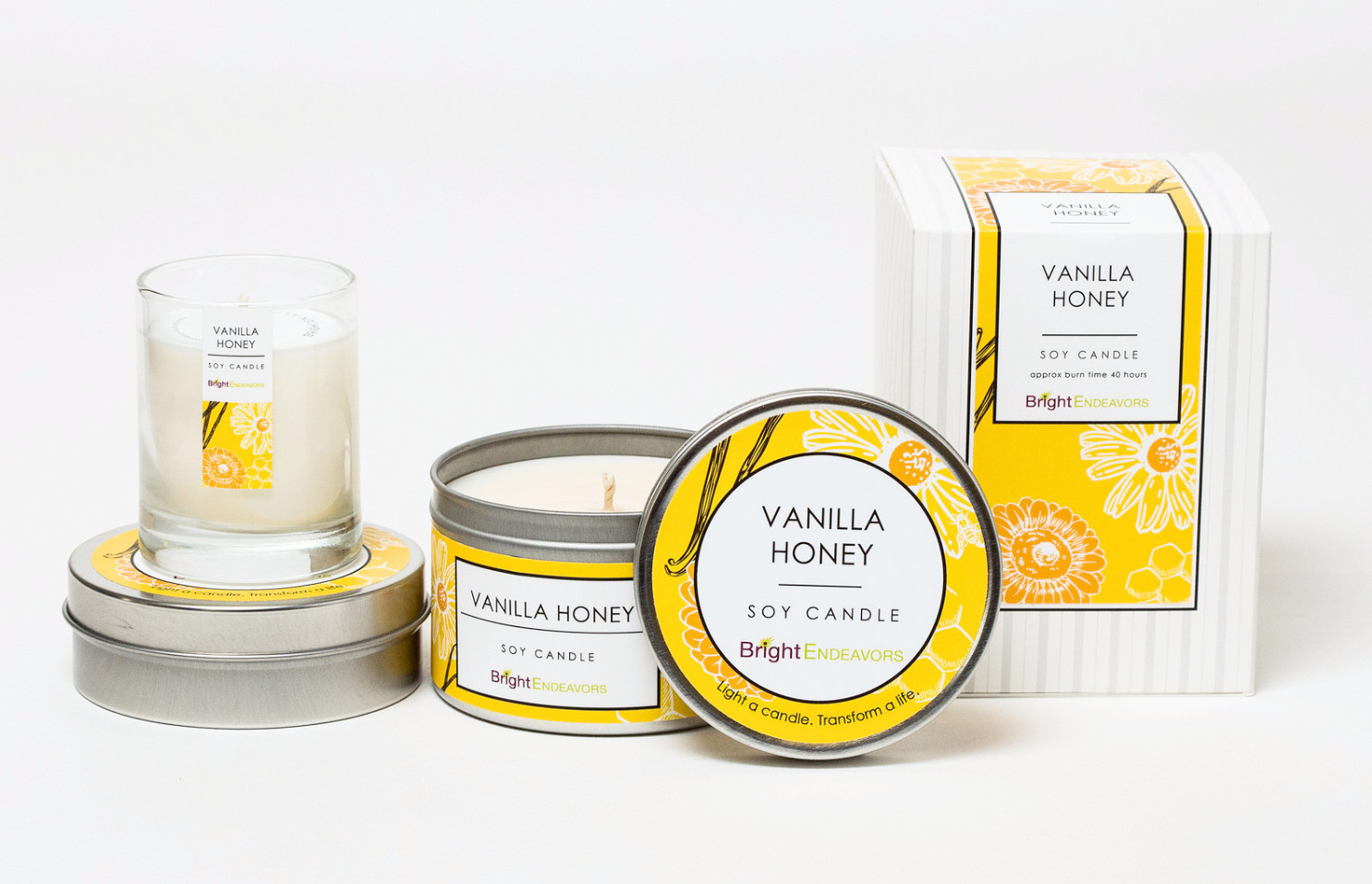 Light A Candle, Transform A Life With The Vanilla Honey Gift Set
