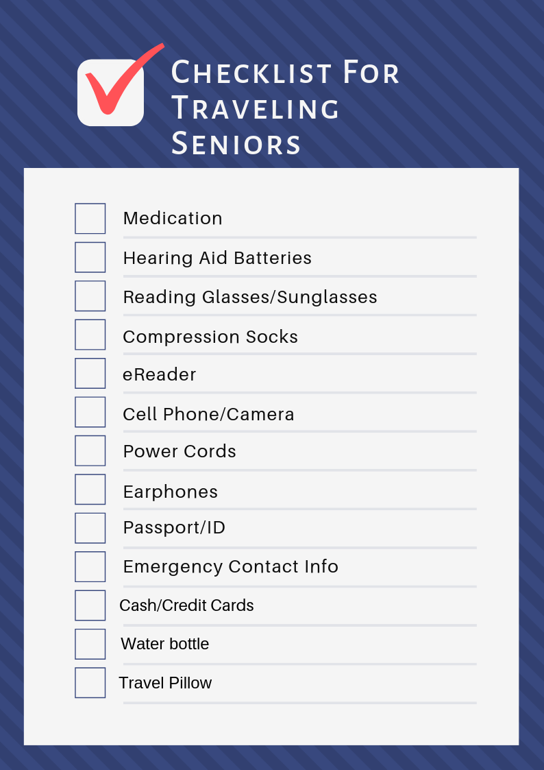 Checklist for Traveling With Your Senior Parents 