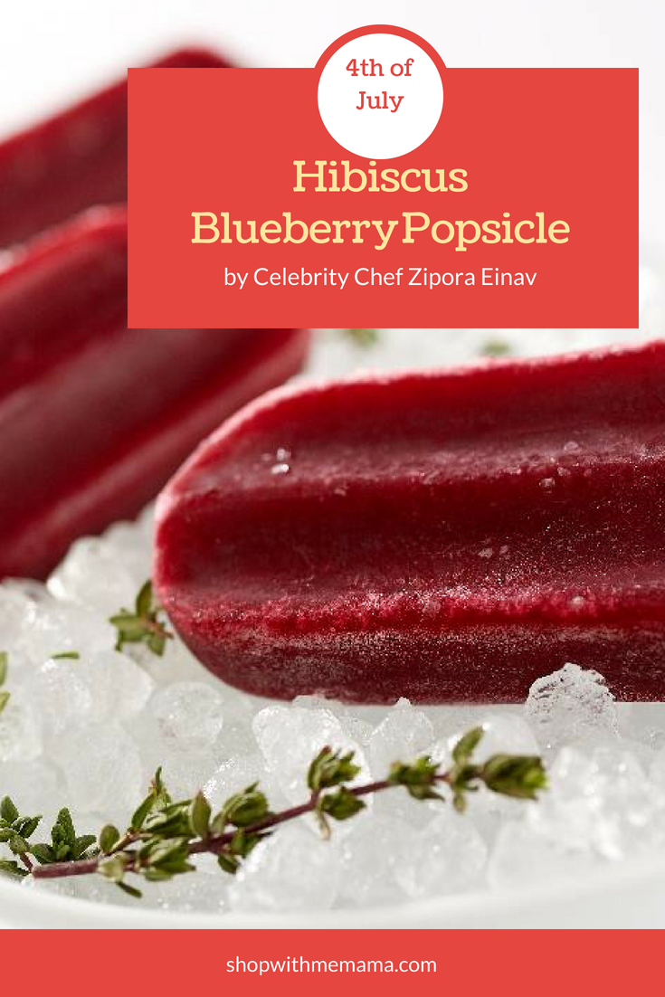Hibiscus Blueberry Popsicles!