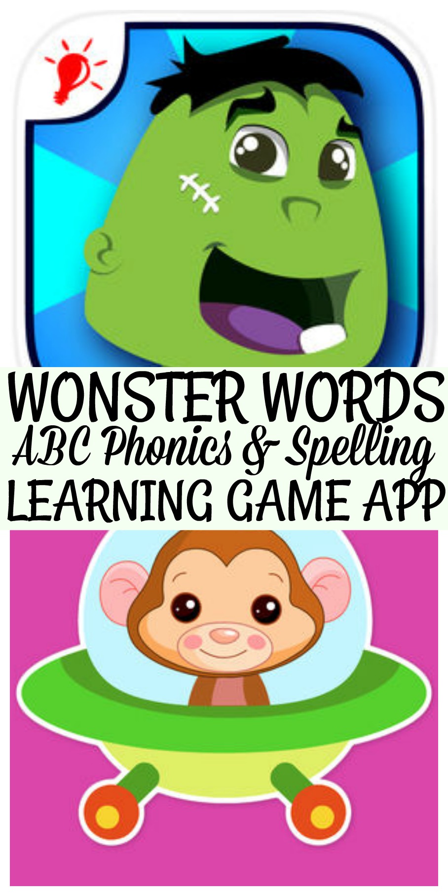 Wonster Words ABC, Phonics And Spelling Educational Game