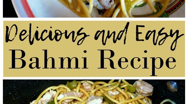 This delicious and easy Bahmi Recipe is a stir fry noodle dish that's sure to be a hit with the whole family!