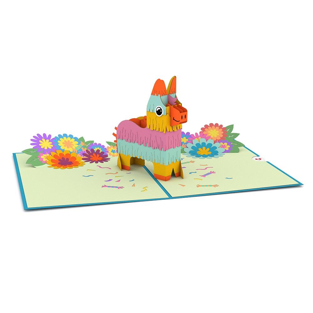 popup birthday card pinata