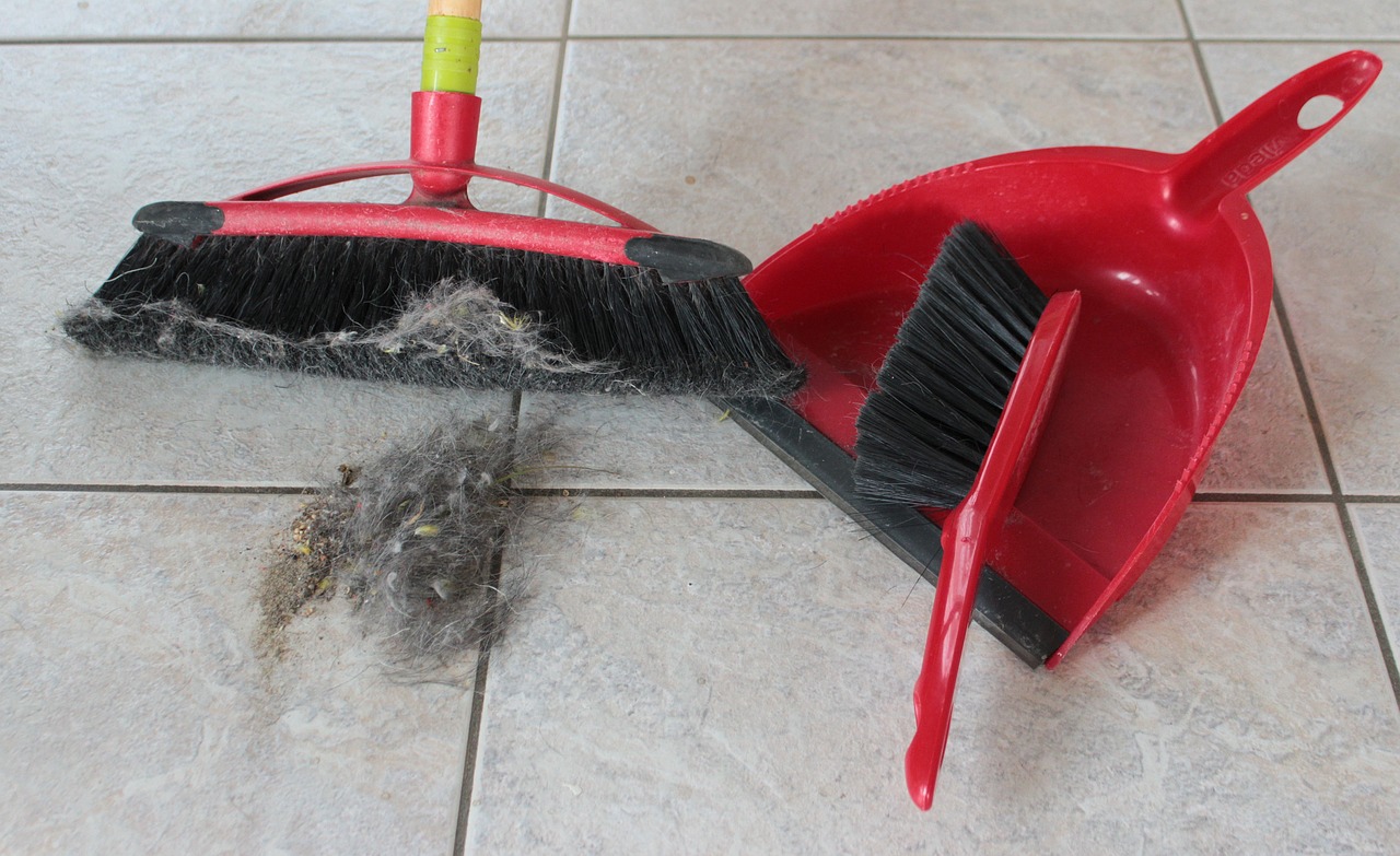 broom and dust pan