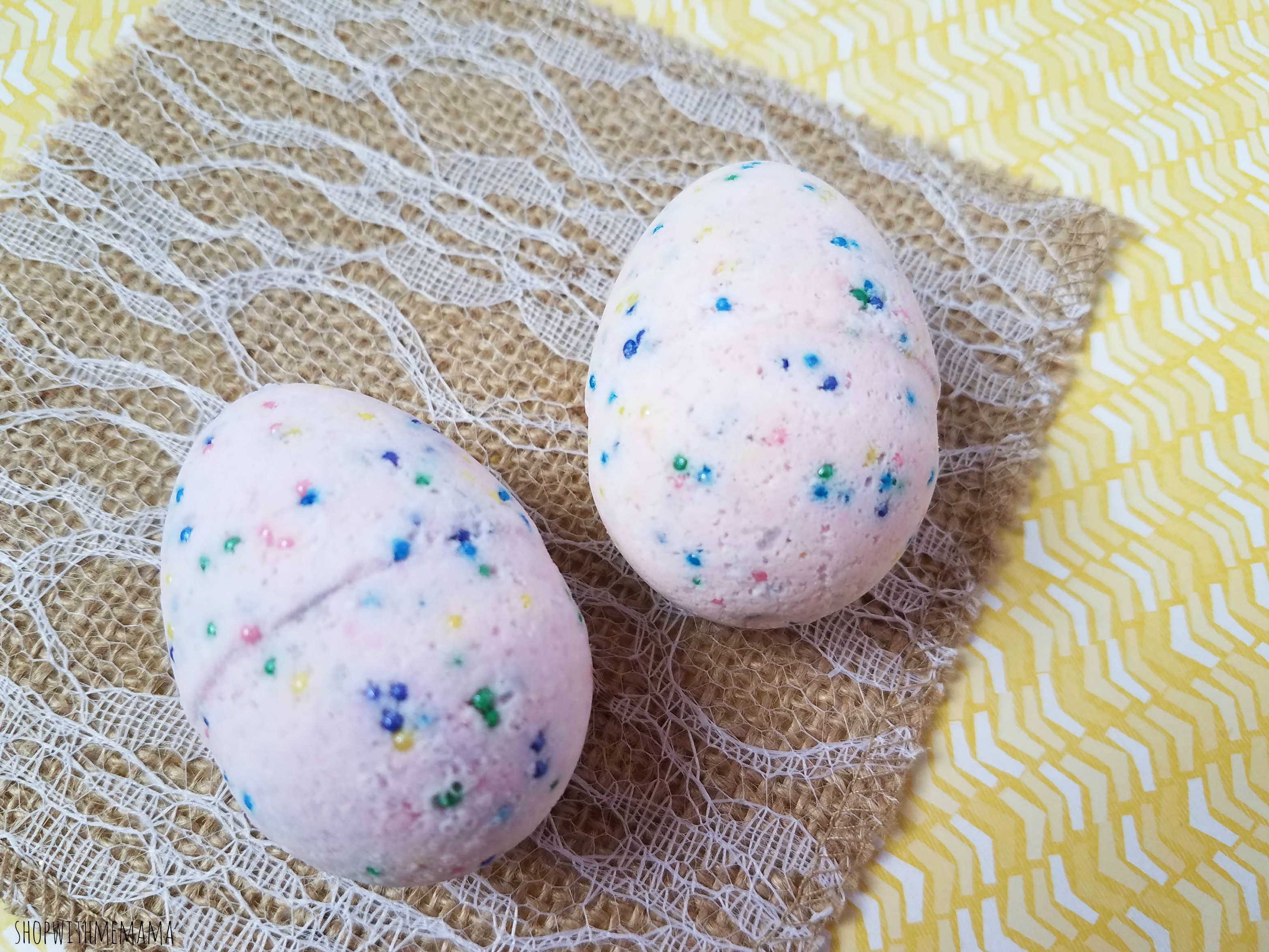 easter egg bath bombs