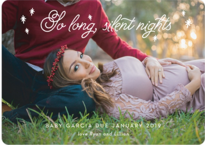 pregnancy christmas card