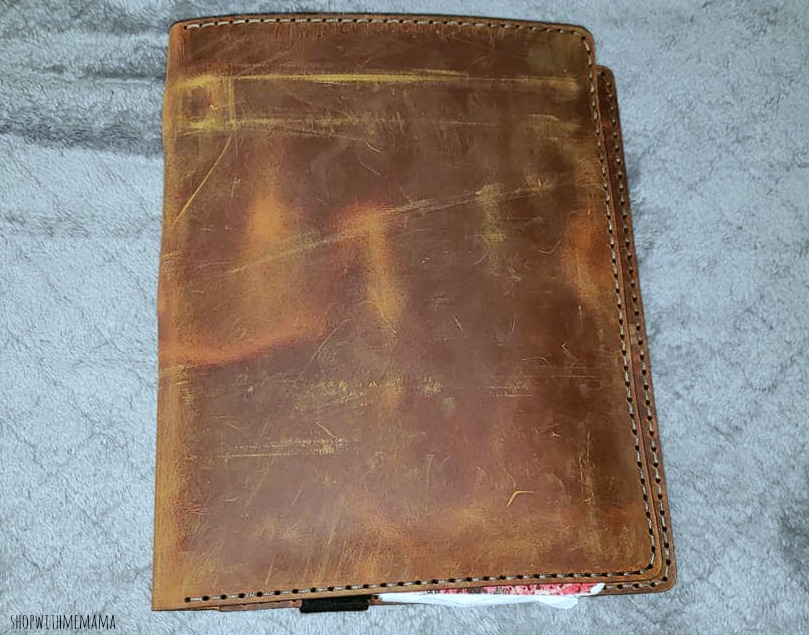 handmade leather notebook cover