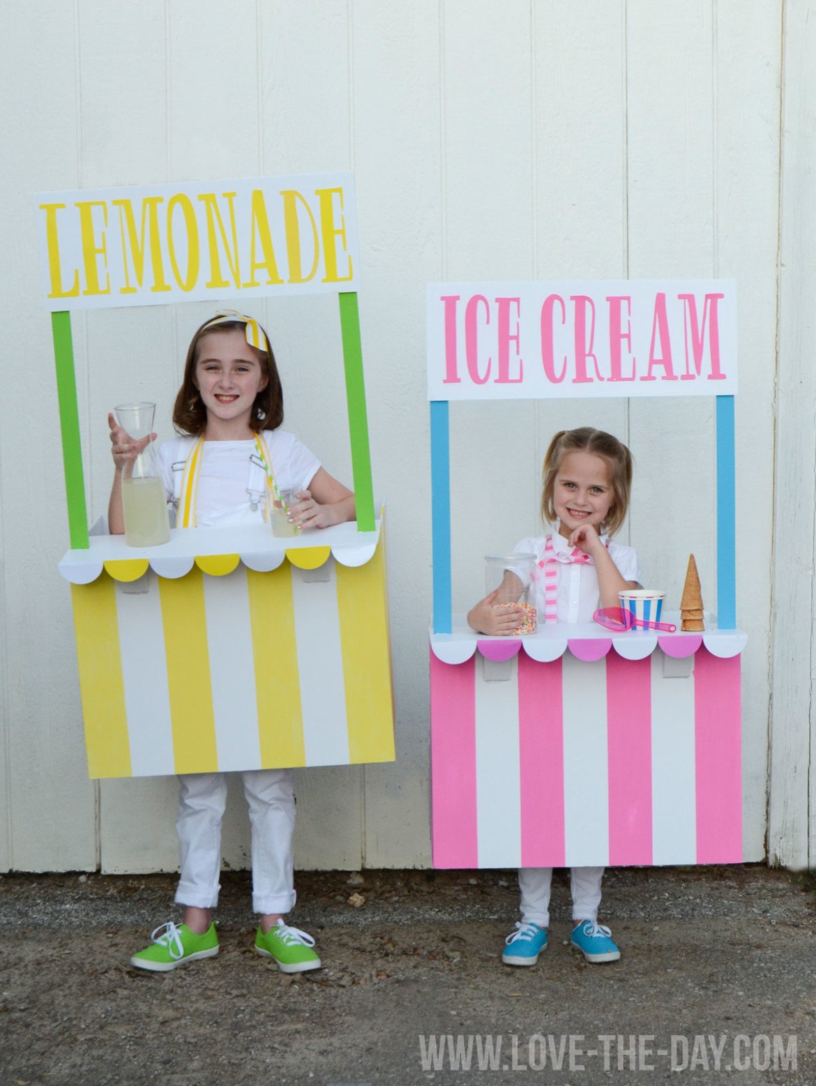 Lemonade and ice cream stands