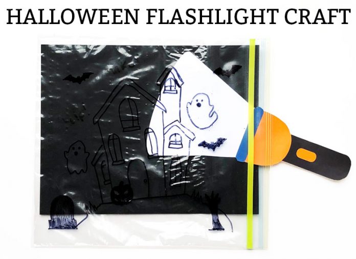Halloween Flashlight Craft For Kids