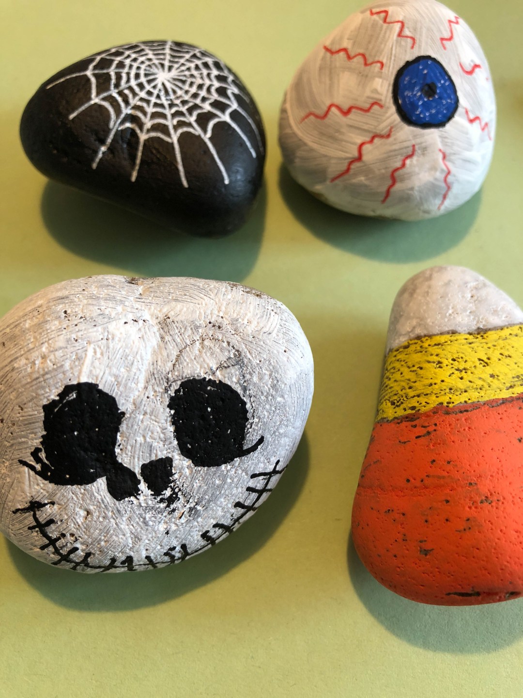 Halloween painted rocks