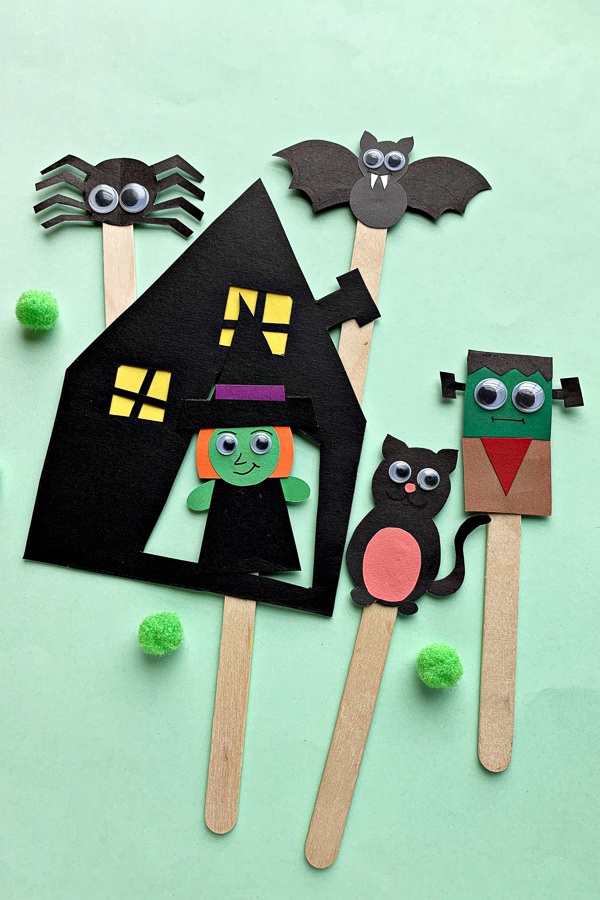 Halloween Puppets and Printable