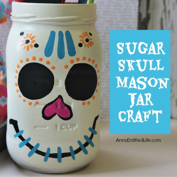 sugar skull mason jar craft