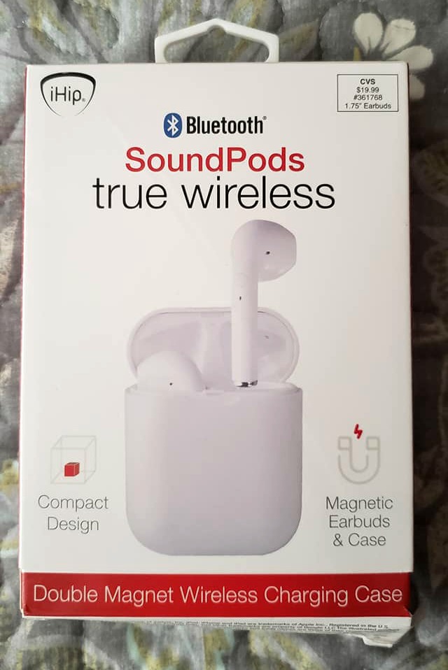 Bluetooth Sound Pods True Wireless $19.99: Great for listening to your favorite tunes while working out or just living your life! Available at CVS!