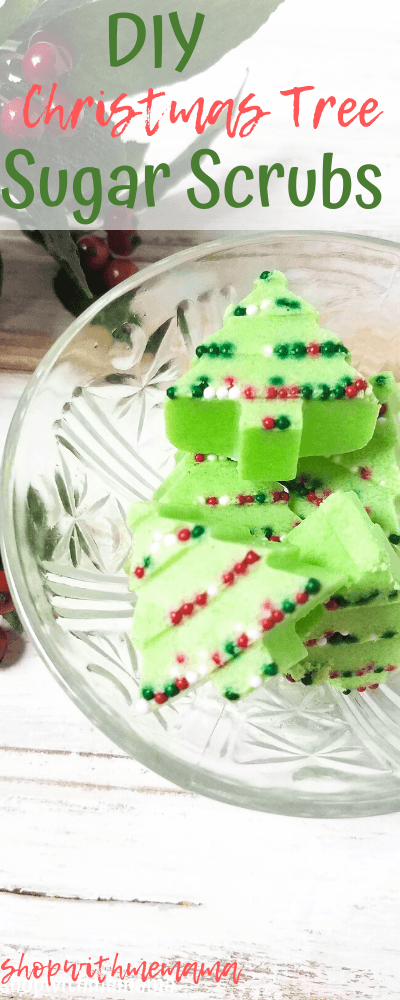 DIY Christmas tree sugar bars