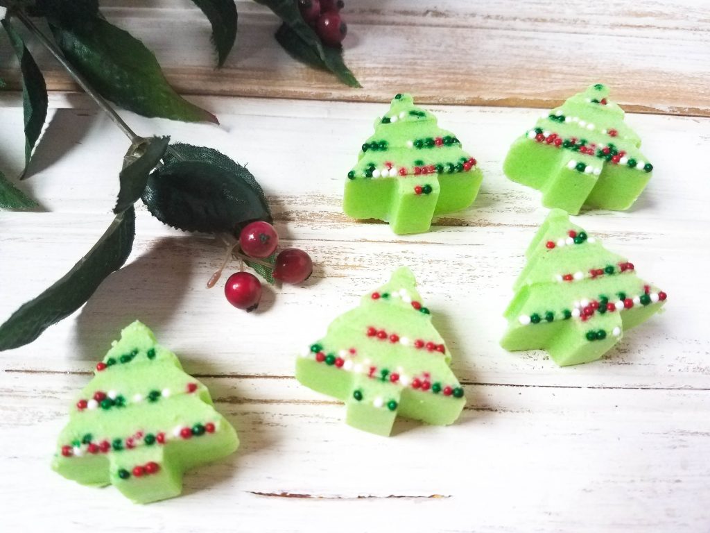 DIY Christmas Tree Sugar Scrub Bars