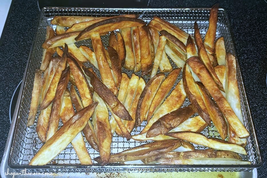 homemade french fries in air fryer