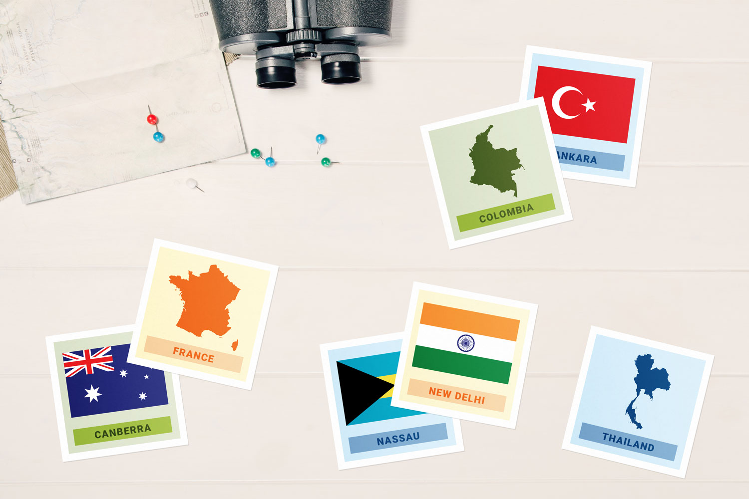 world capitals memory game printable