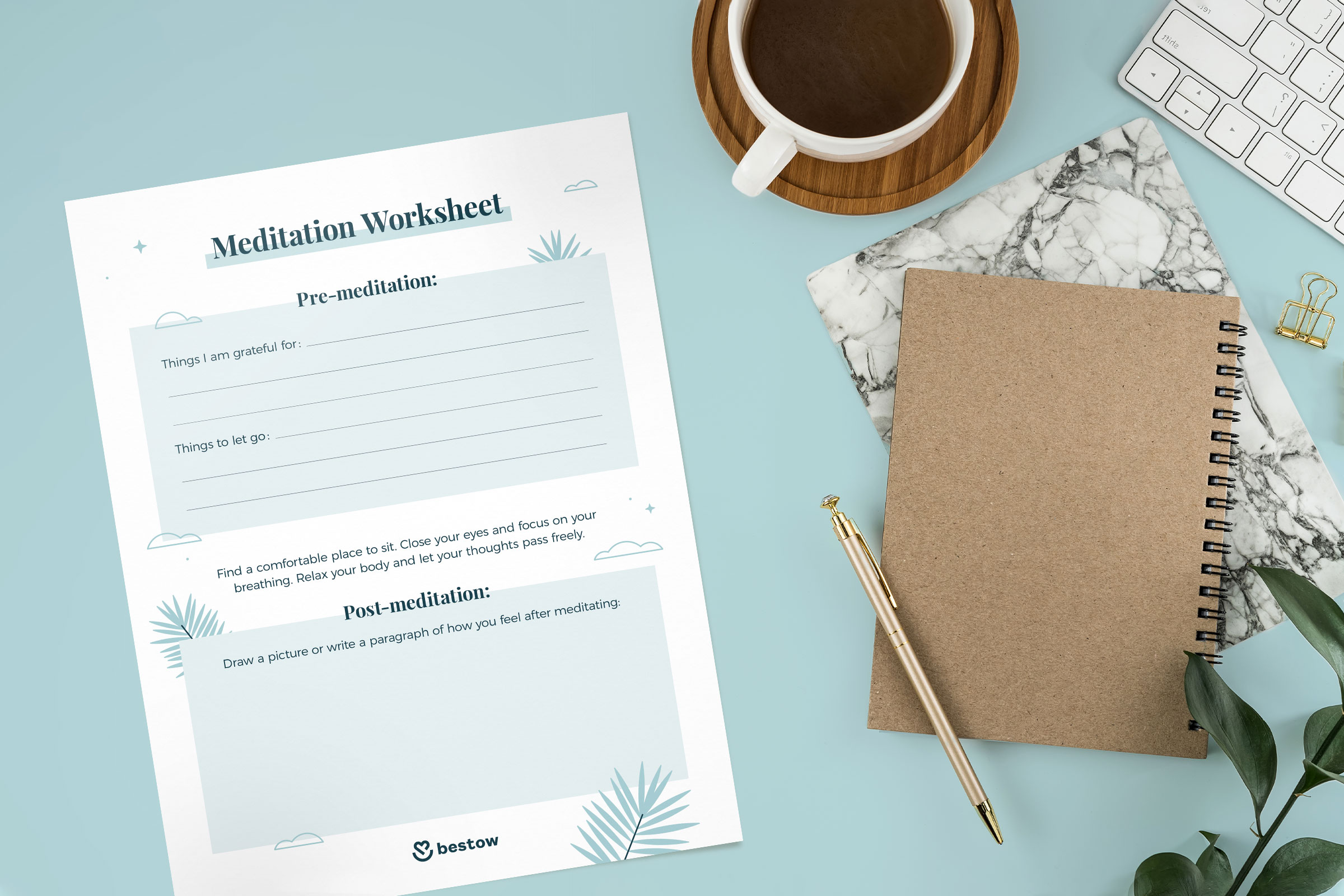 meditation worksheet printable