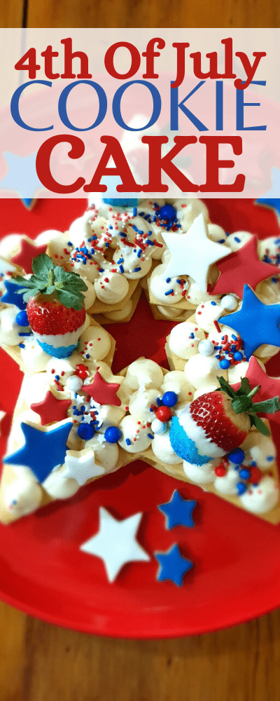 Doughcuts 4th of July Layered Cookie Cake