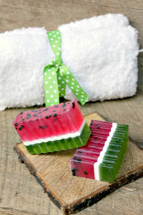 Watermelon handmade soap