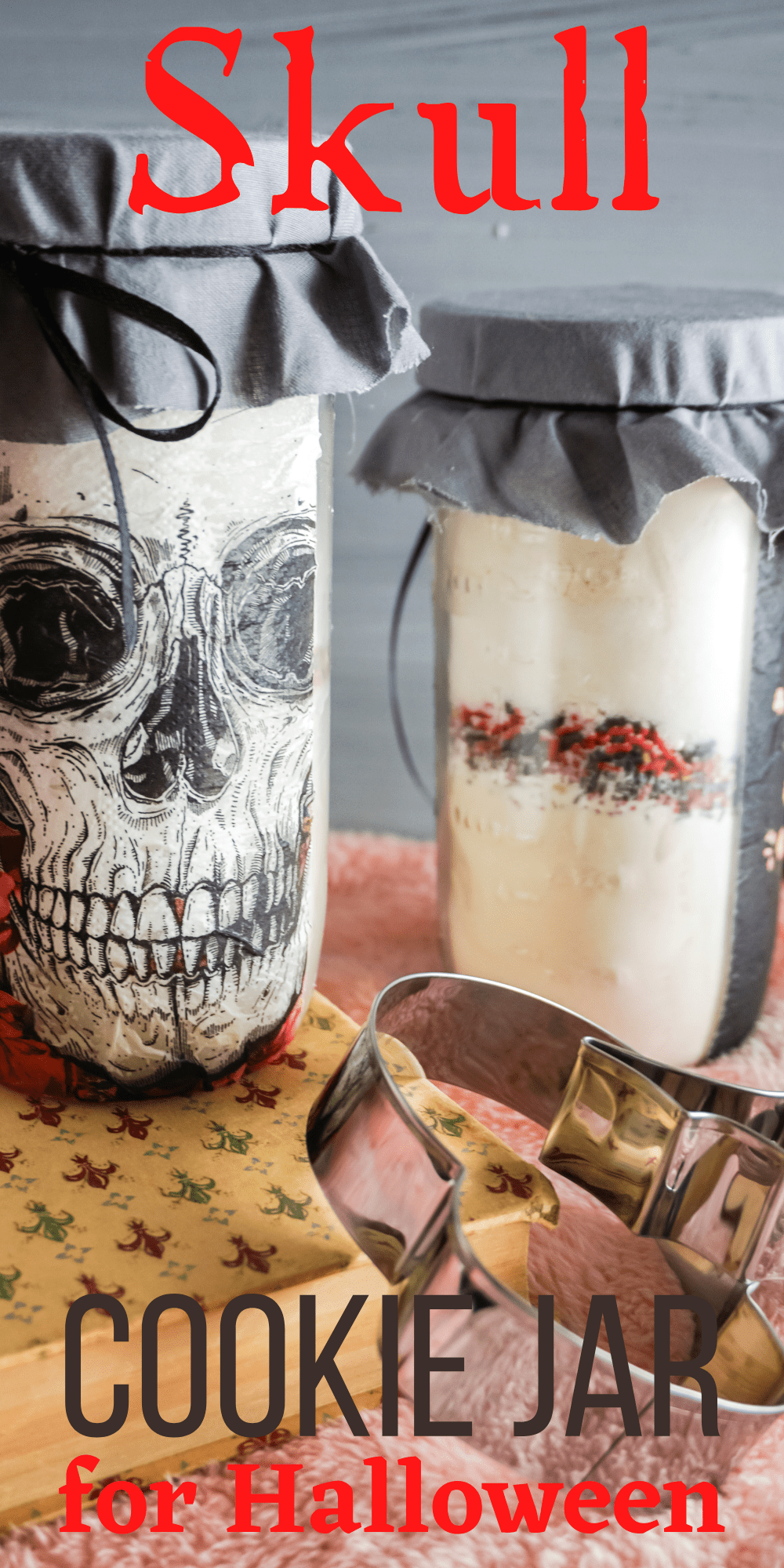 Skull Cookie Jar For Halloween