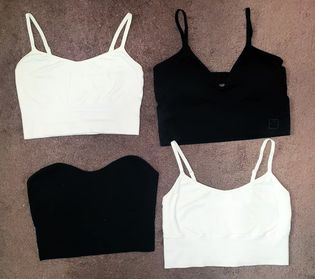 COTTON STRETCH RIB U BACK BRA