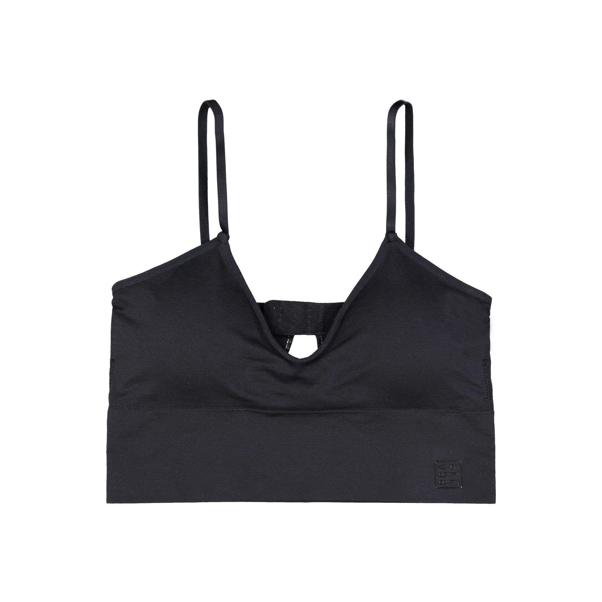 BRABAR Everyday Longline Cami Bra, Black, Small 