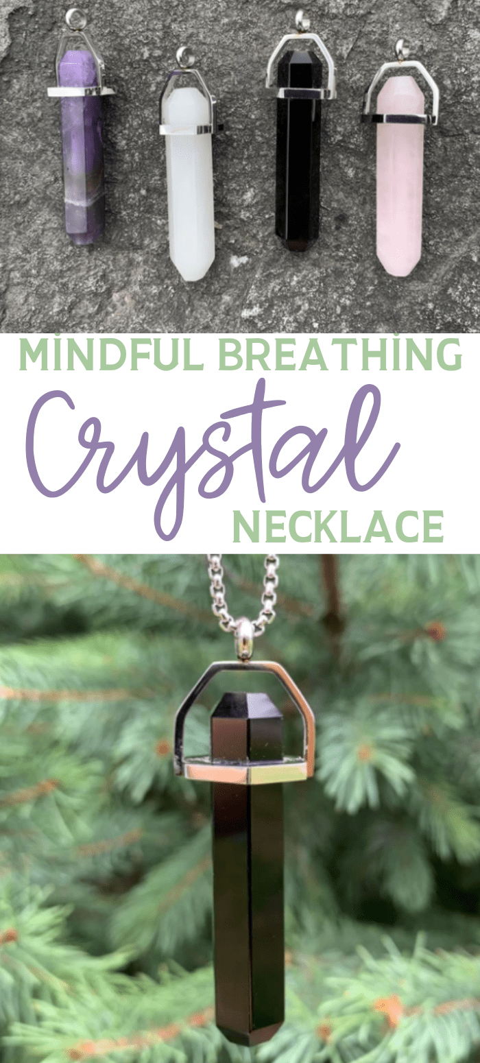 Mindful Breathing Healing Crystals Necklace