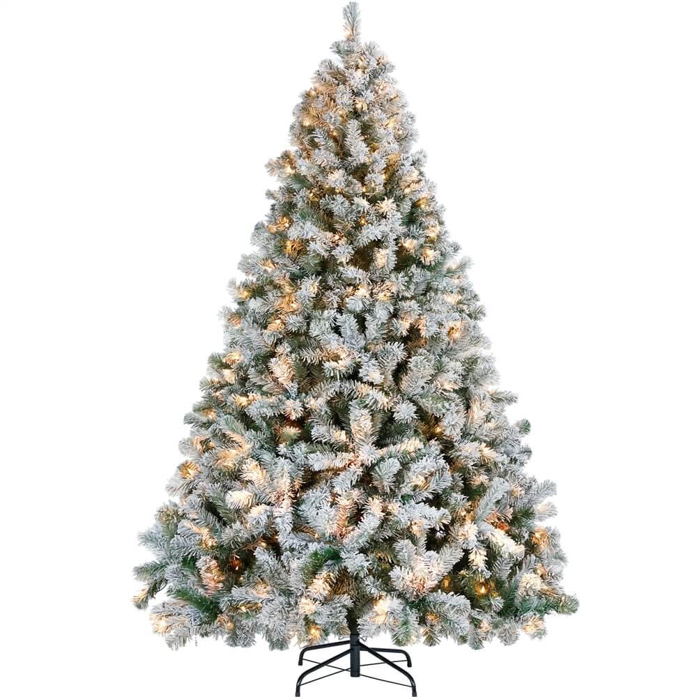 Flocked Christmas Tree