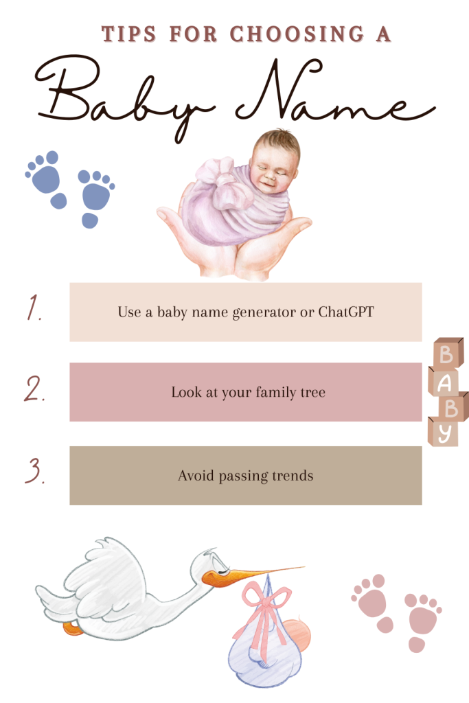 tips for choosing a baby name