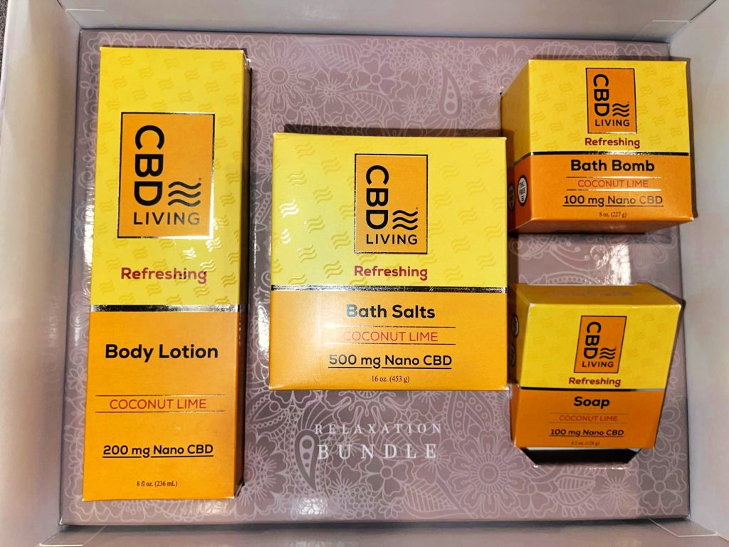 CBD Living Relaxing At-Home Spa Kits