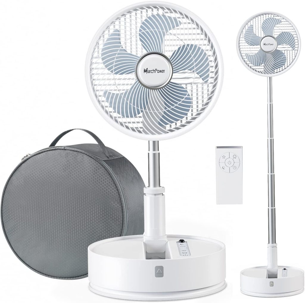 Foldable Table and Standing Fan