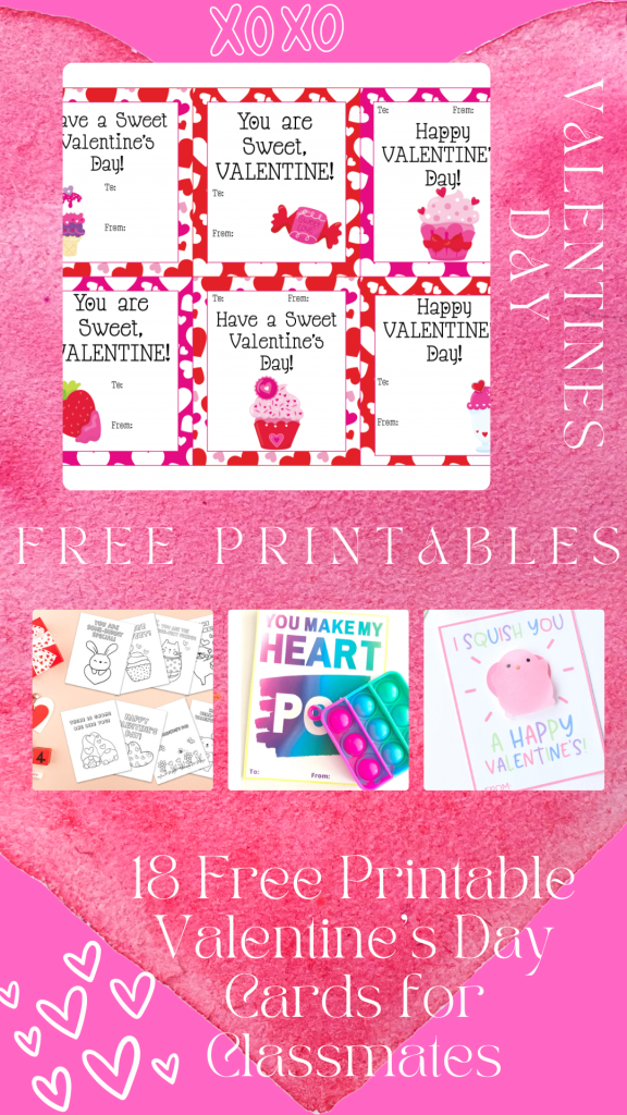 Free Printable Coloring Valentines Day Cards for Kids