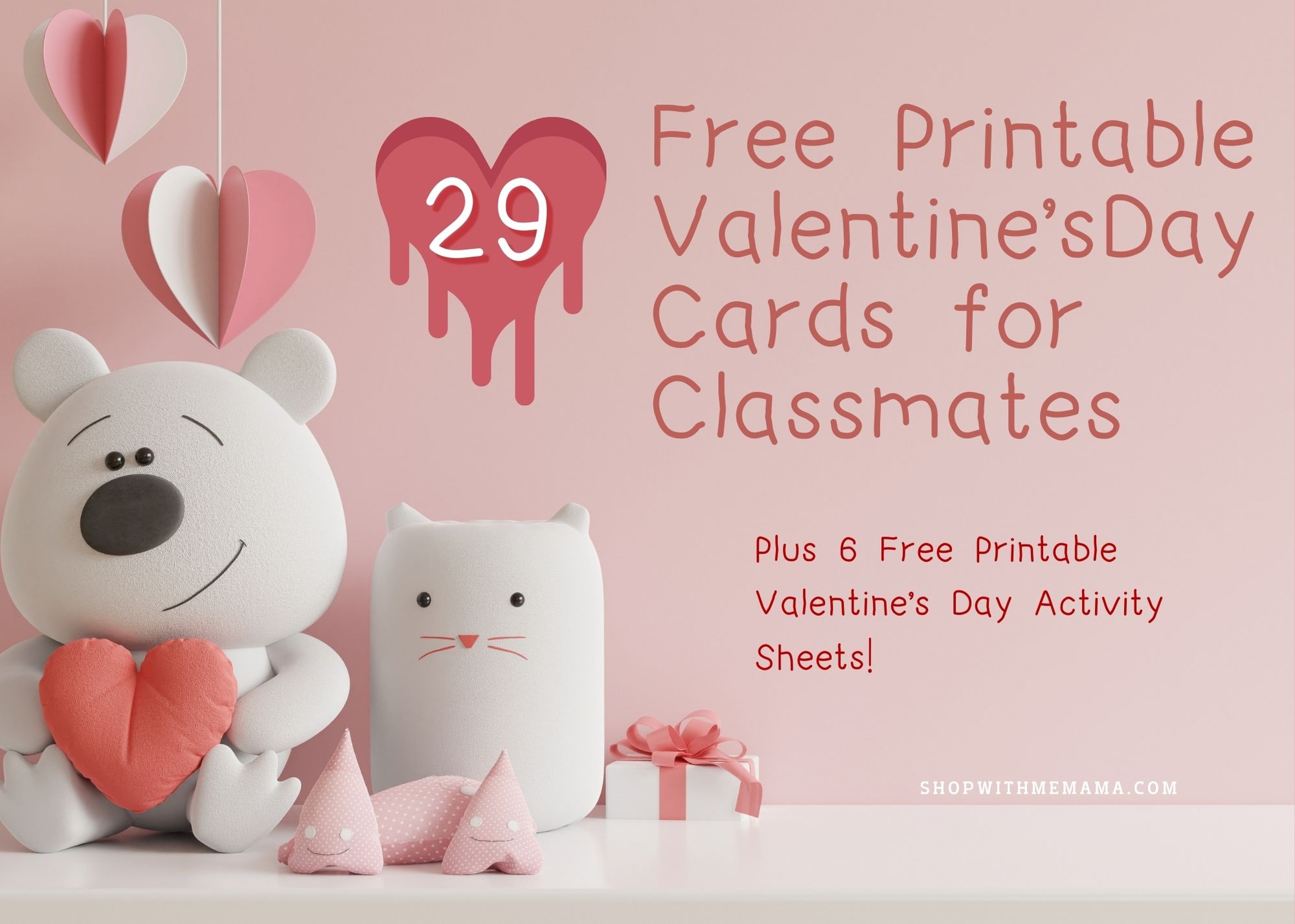 Free Printable Valentines For Classmates - Shop With Me Mama