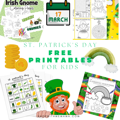 St Patricks Day Free Printables And Activities For Kids - Shop With Me Mama