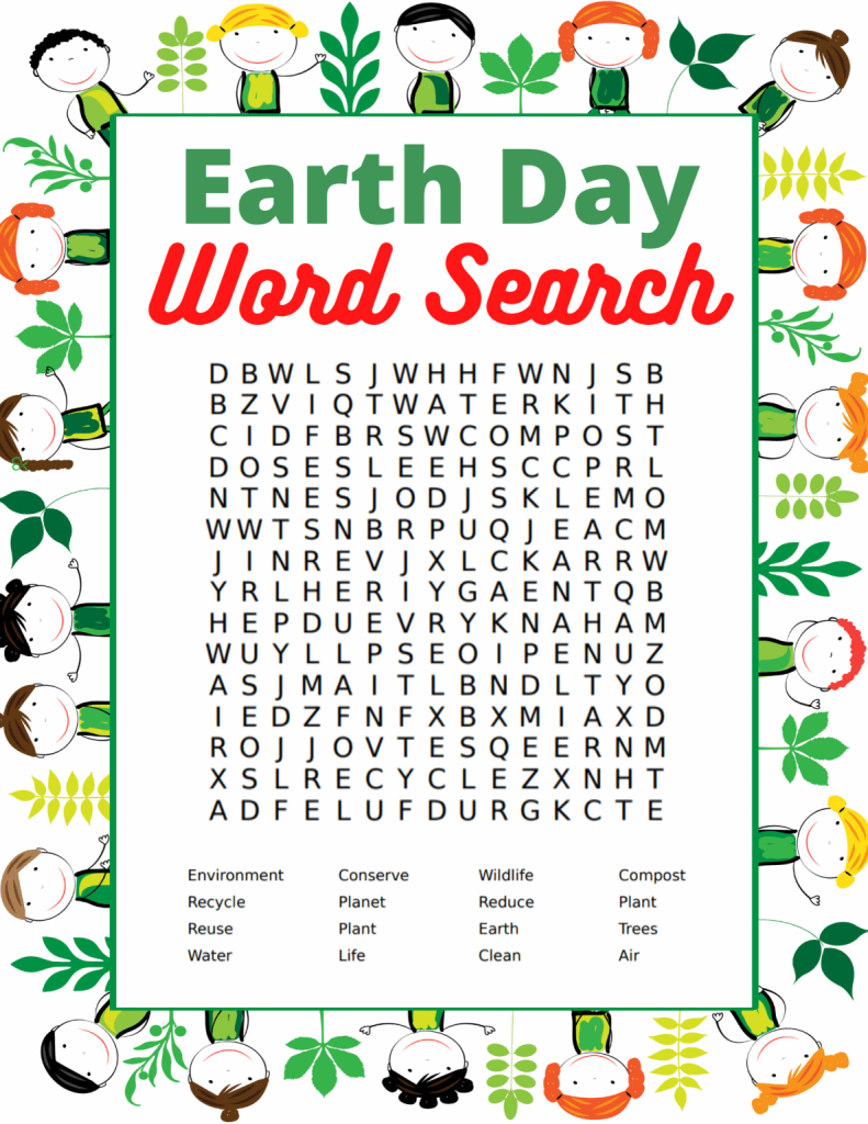 Earth Day Printable Activities For Kids