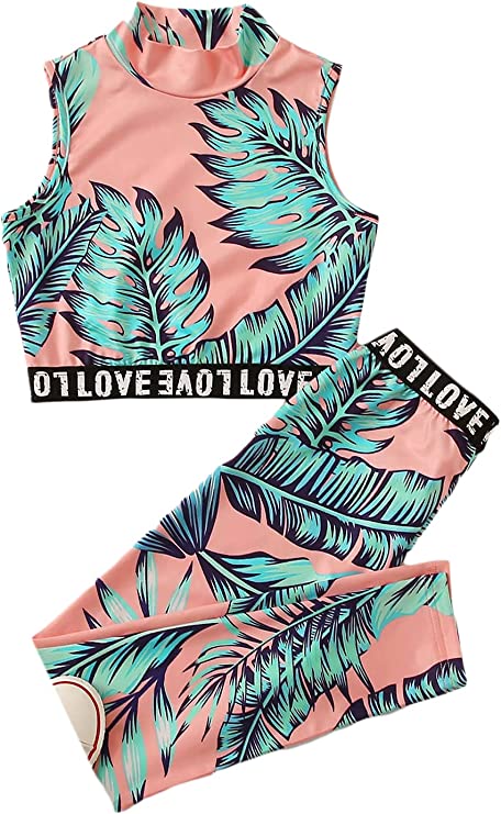 Soly Hux girls 2 piece tropical sporty outfit