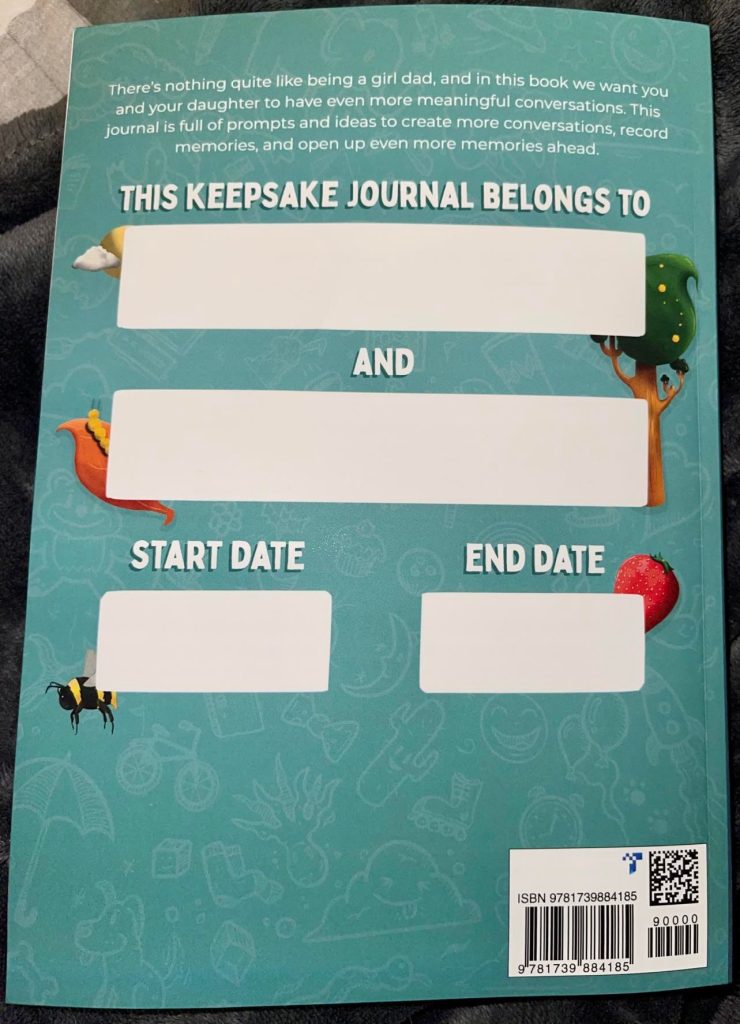 Dad And Daughter Journal Keepsake For Writing Fun!