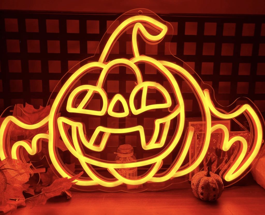 Neon Halloween Signs