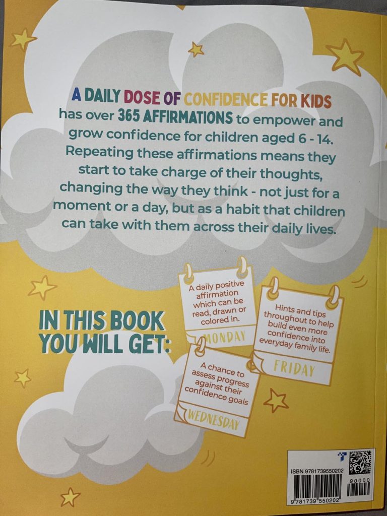 Positive Affirmations to Boost Your Child's Confidence Workbook