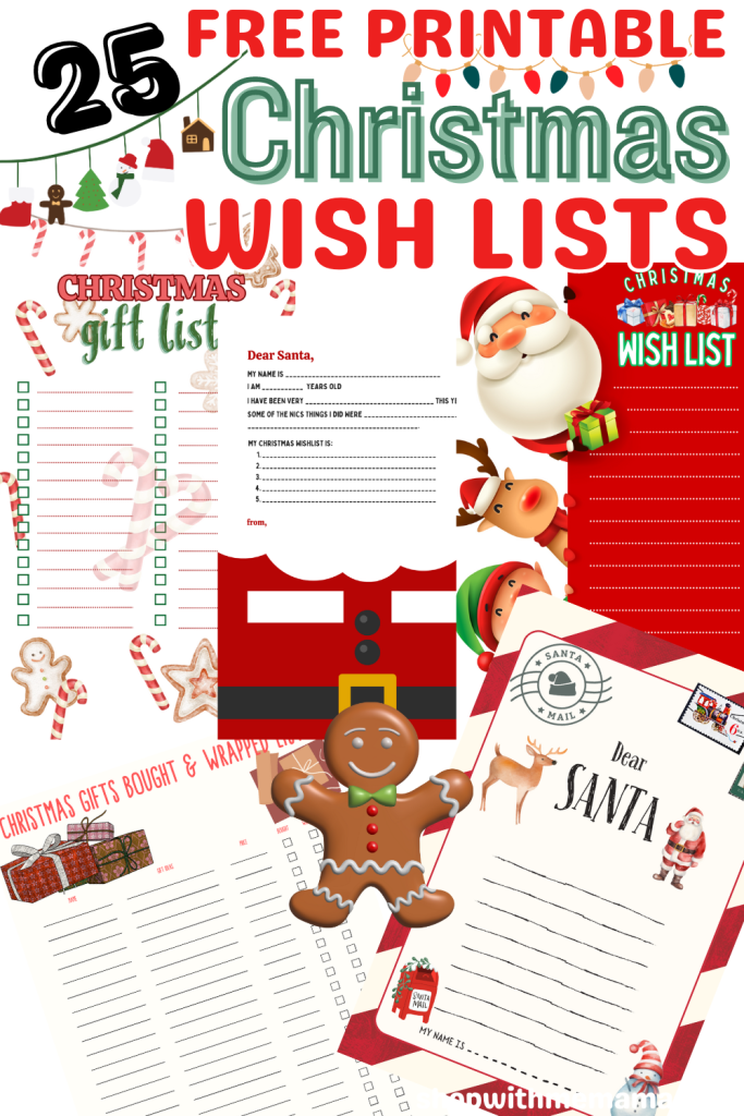 25 Free Printable Christmas List Templates Kids Will Love - Shop With 